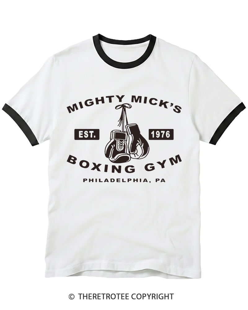 TheRetroTee Boxing Gym 1970s Ringer T-shirt