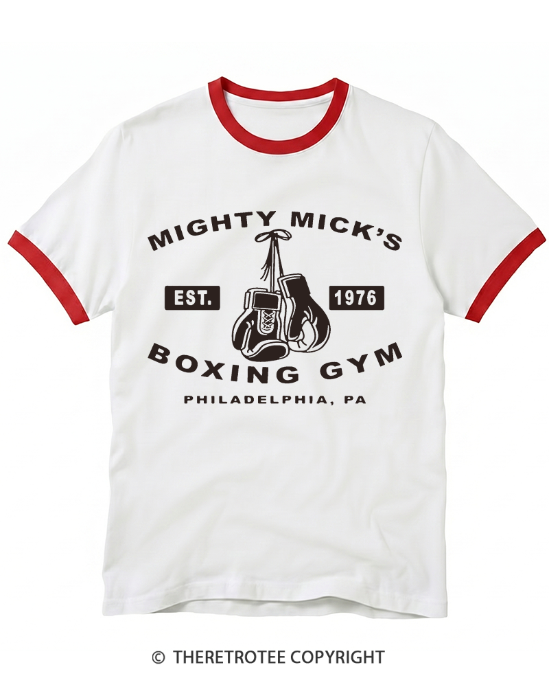 TheRetroTee Boxing Gym 1970s Ringer T-shirt