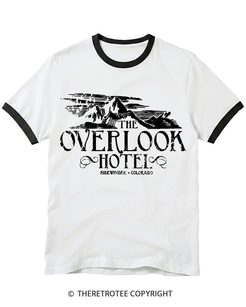 TheRetroTee The Overlook Hotel 1980 Ringer T-shirt