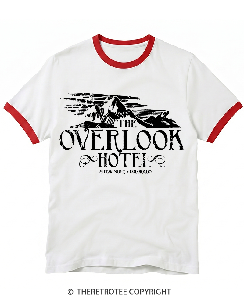 TheRetroTee The Overlook Hotel 1980 Ringer T-shirt