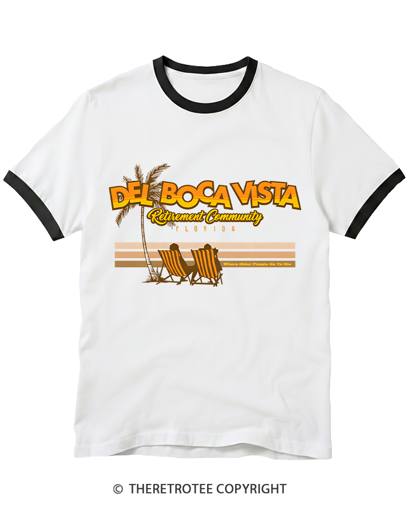 TheRetroTee Del Boca Vista 1990s Ringer T-shirt