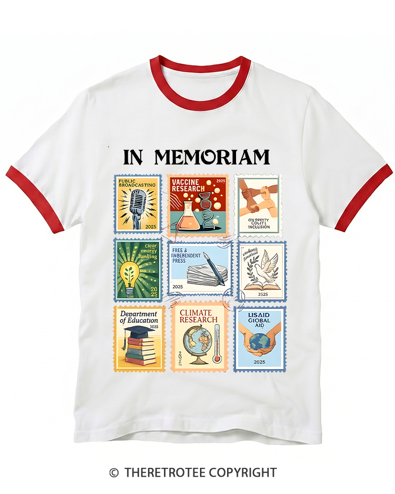TheRetroTee In Memoriam Ringer T-shirt