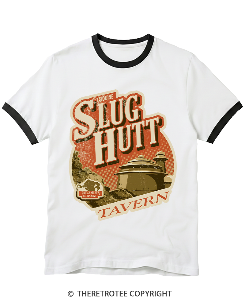 TheRetroTee Slug Hutt 1970s Ringer T-shirt