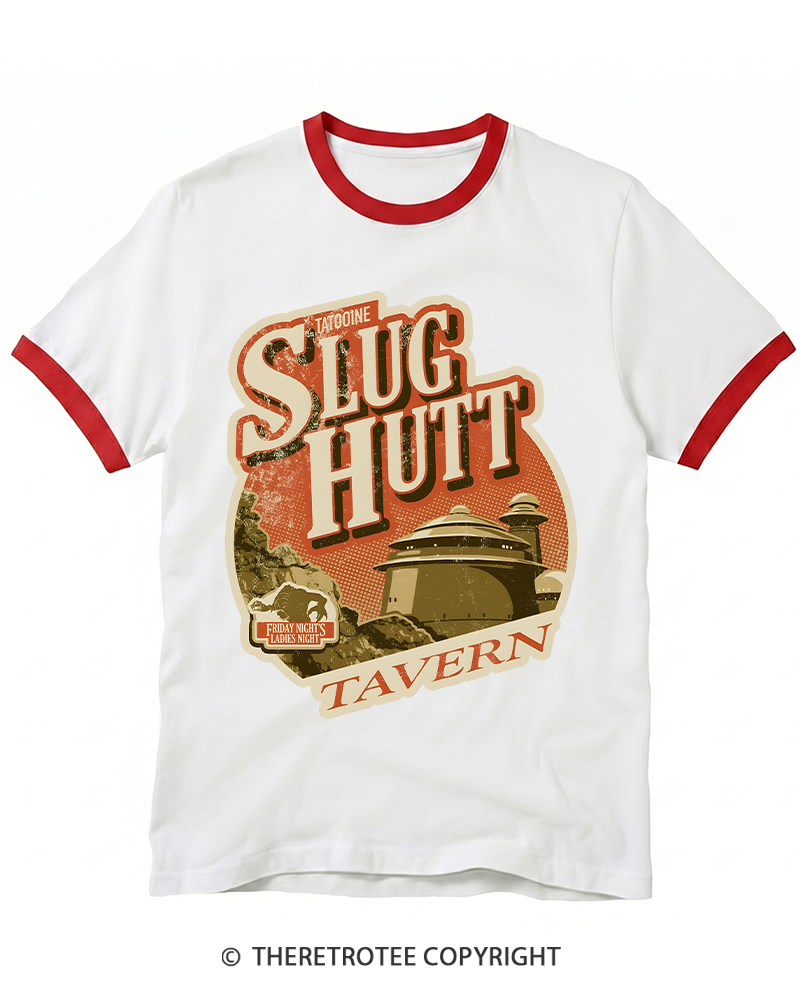 TheRetroTee Slug Hutt 1970s Ringer T-shirt