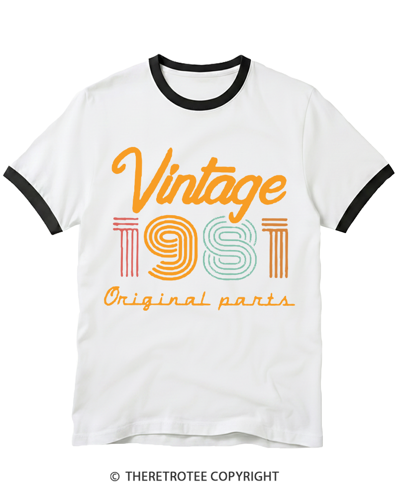 TheRetroTee Vintage 1981 Ringer T-shirt