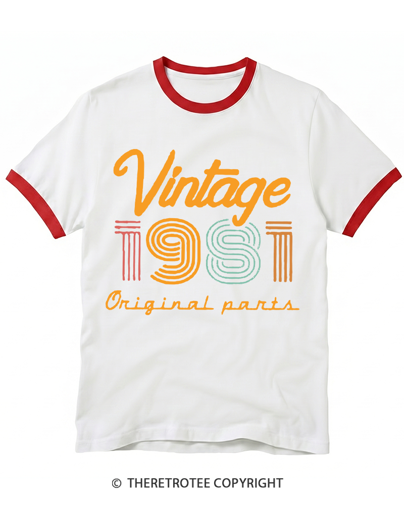 TheRetroTee Vintage 1981 Ringer T-shirt