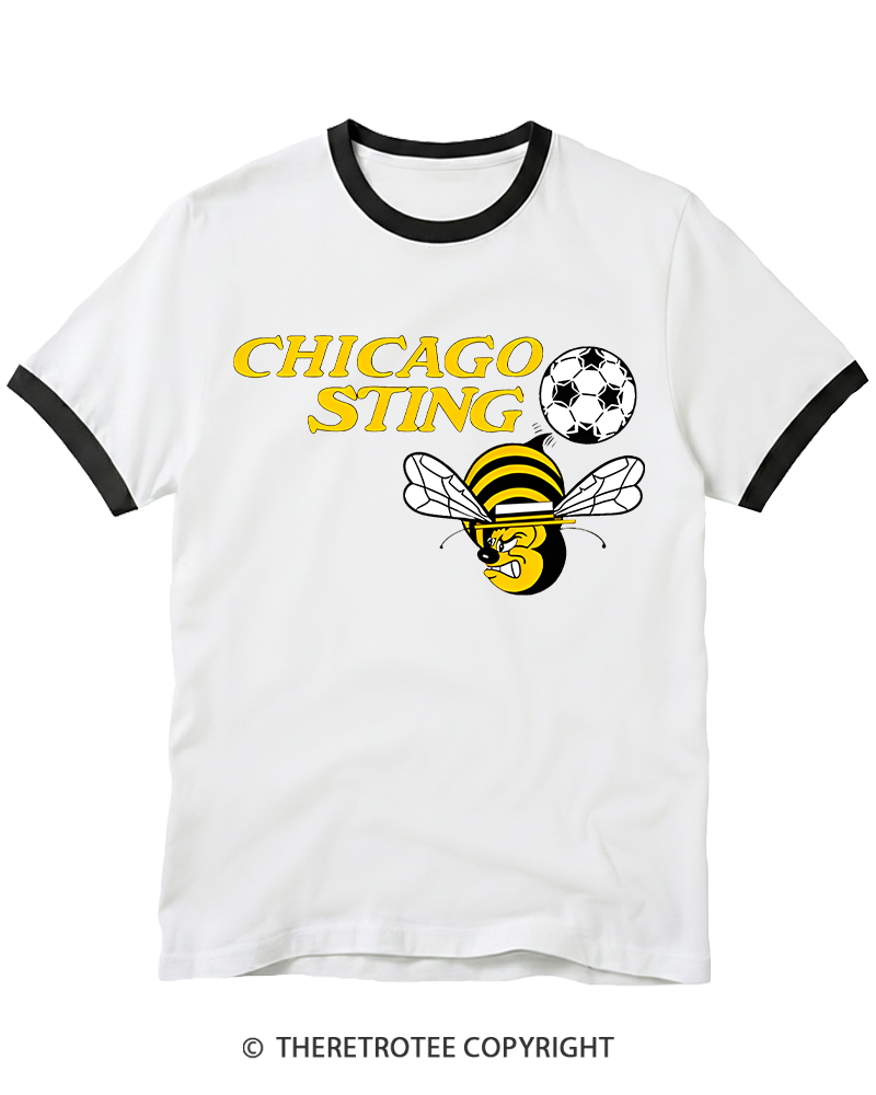 TheRetroTee 1970s Chicago Sting Ringer T-shirt