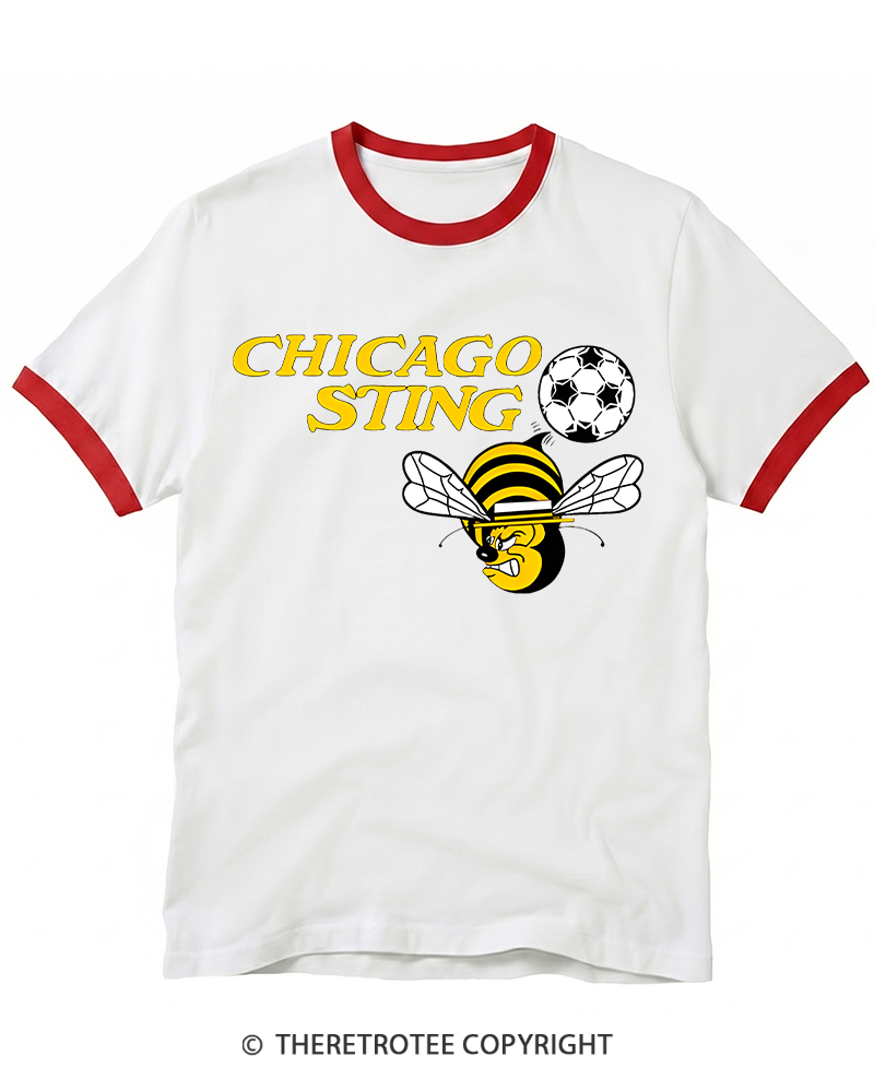 TheRetroTee 1970s Chicago Sting Ringer T-shirt