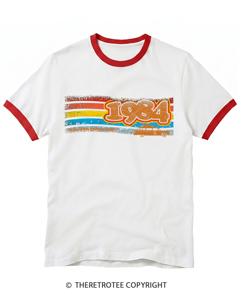 TheRetroTee 1984 Buster 1980s Ringer T-shirt