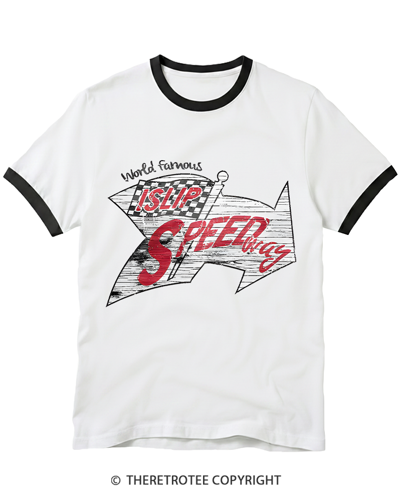 TheRetroTee Islip Speedway 1960s Ringer T-shirt