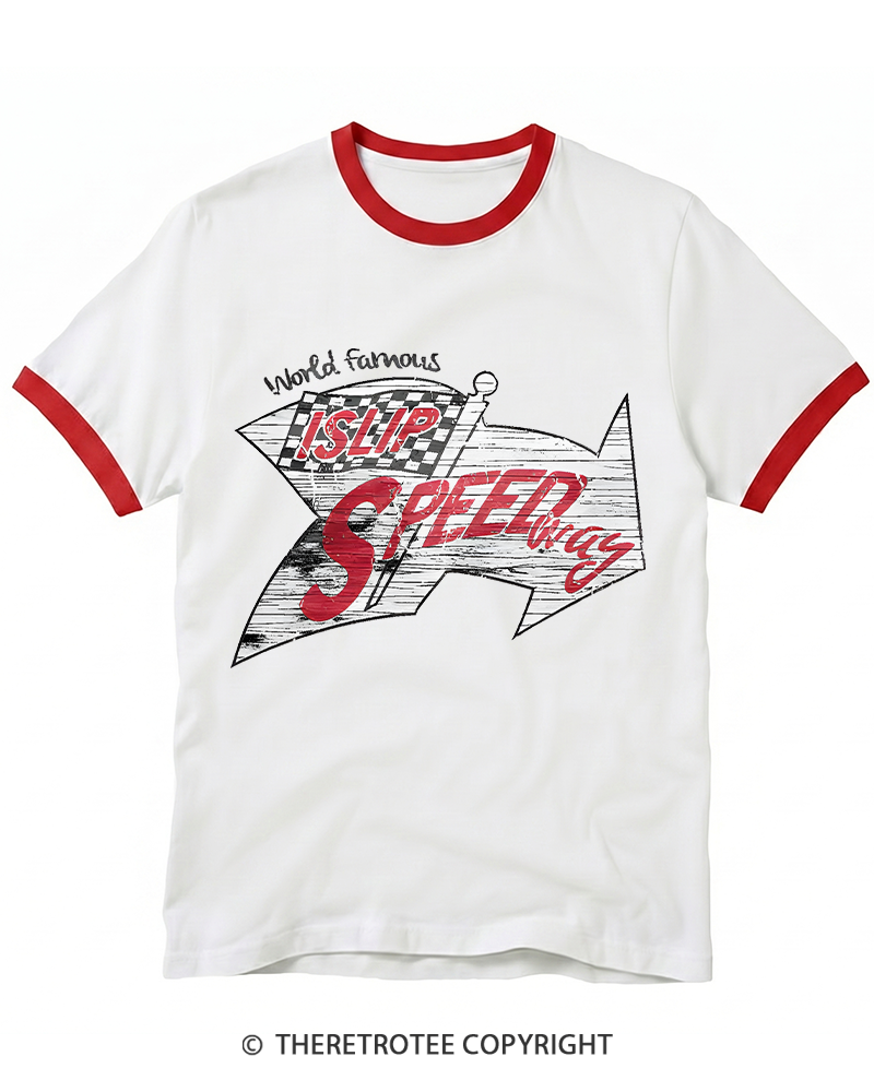 TheRetroTee Islip Speedway 1960s Ringer T-shirt