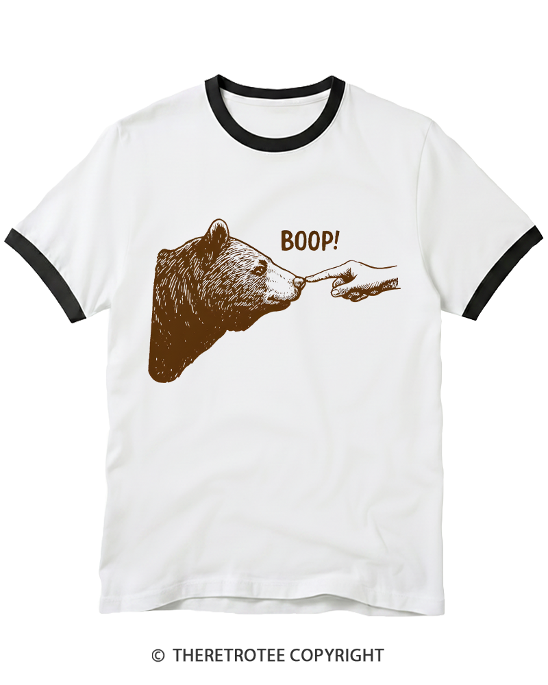 TheRetroTee Boop 1990s Ringer T-shirt