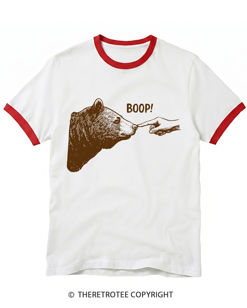 TheRetroTee Boop 1990s Ringer T-shirt