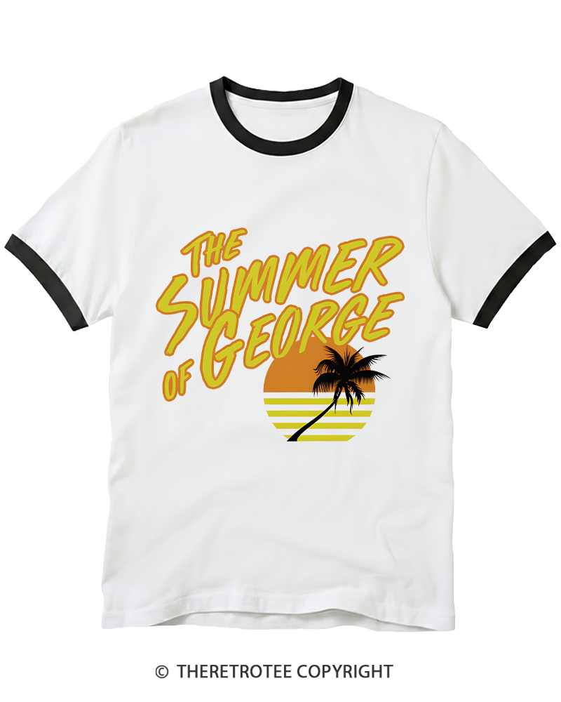 TheRetroTee Summer of George 1990s Ringer T-shirt
