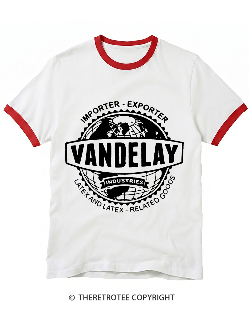 TheRetroTee Vandelay Industries 1990s Ringer T-shirt