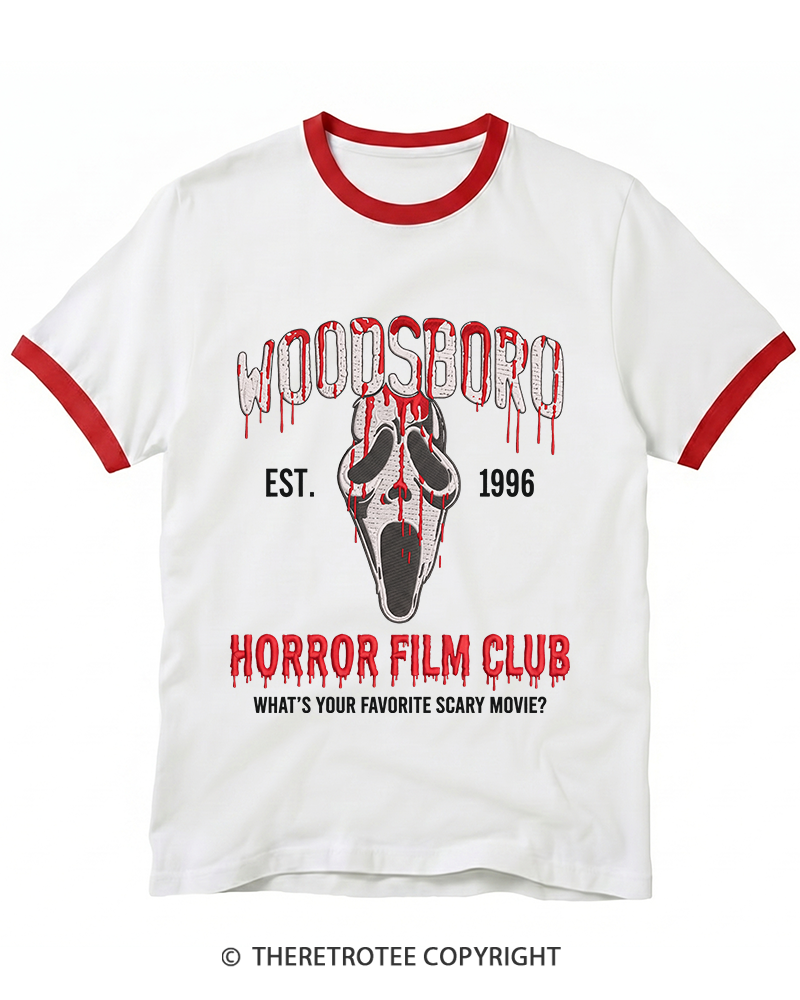 TheRetroTee What's Your Favorite Scary Movie 1990s Ringer T-Shirt