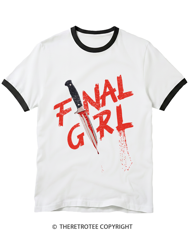 TheRetroTee Final Girl Ringer T-Shirt
