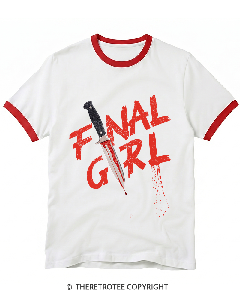 TheRetroTee Final Girl Ringer T-Shirt
