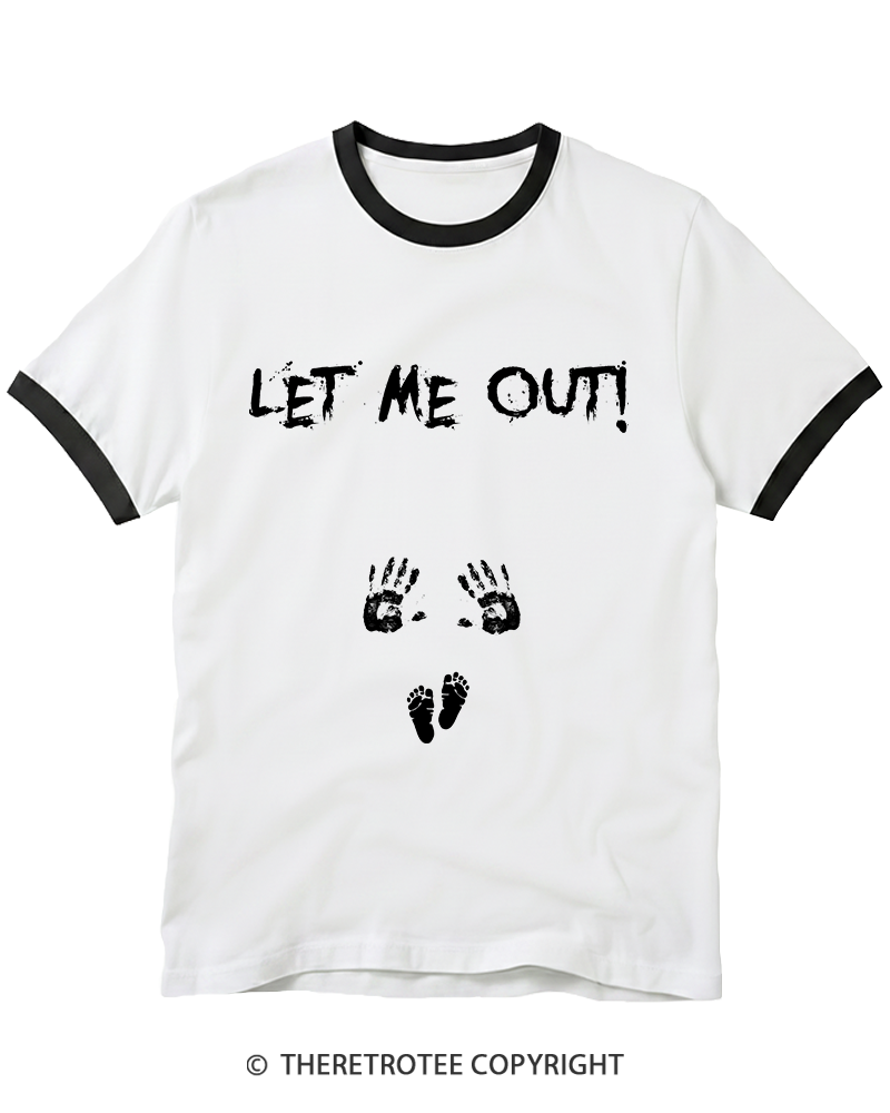 TheRetroTee Let Me Out Ringer T-Shirt