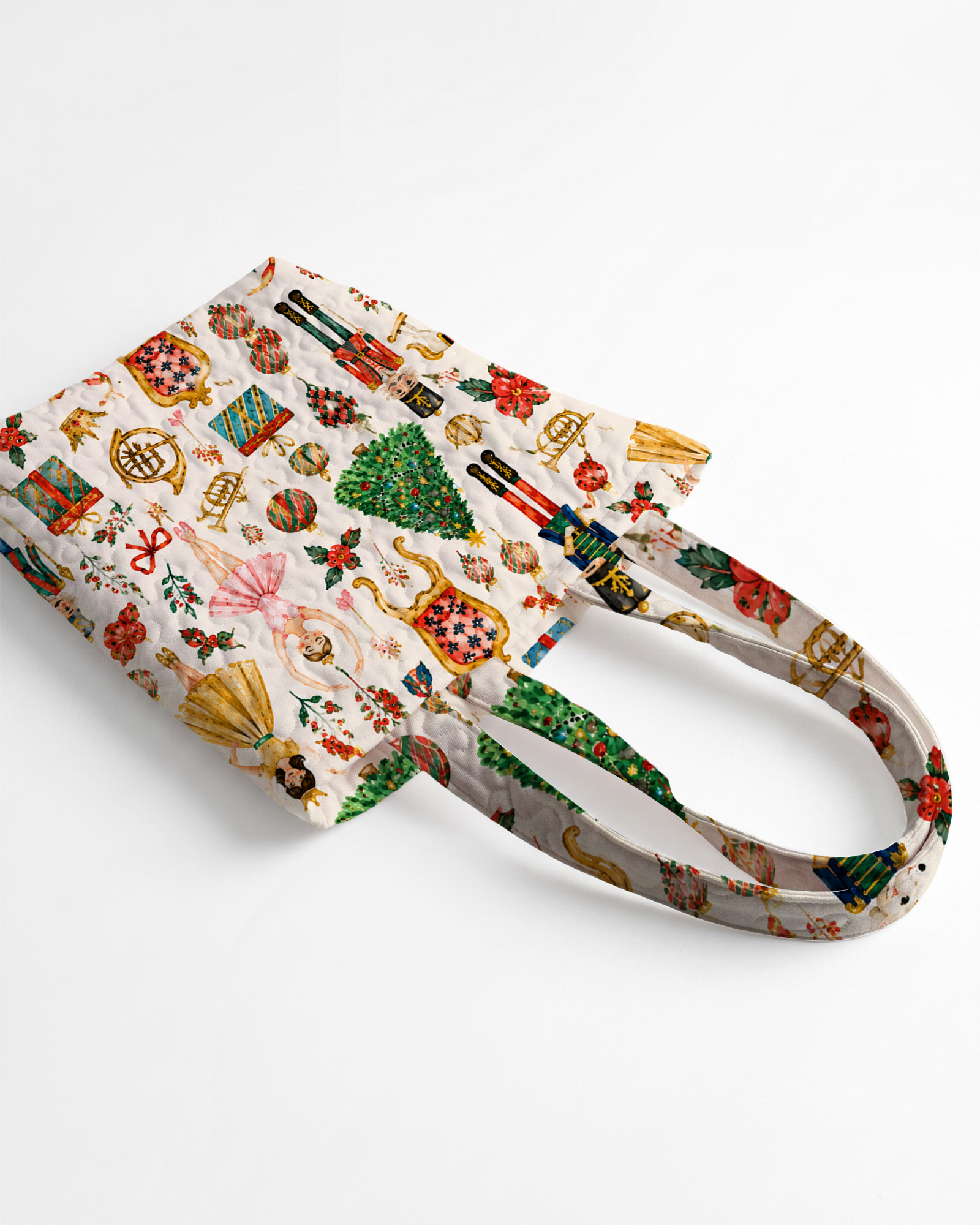 TheRetroTee Merry Nutcracker Ballet Tote Bag
