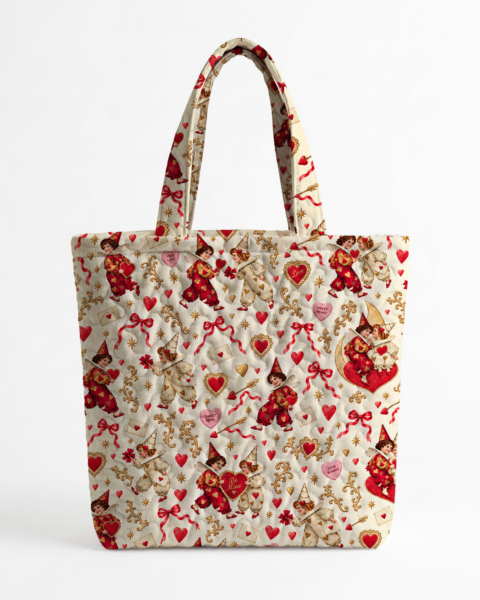 TheRetroTee Vintage Cupid Angel Tote Bag