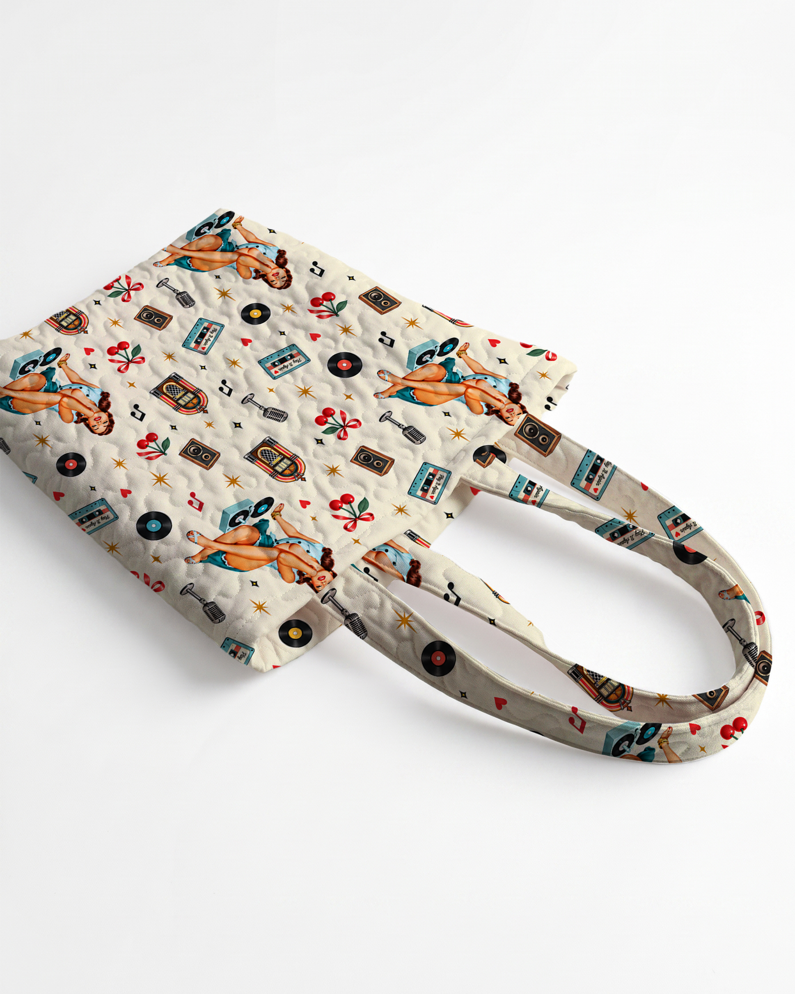 TheRetroTee Vinyl Record Party Tote Bag