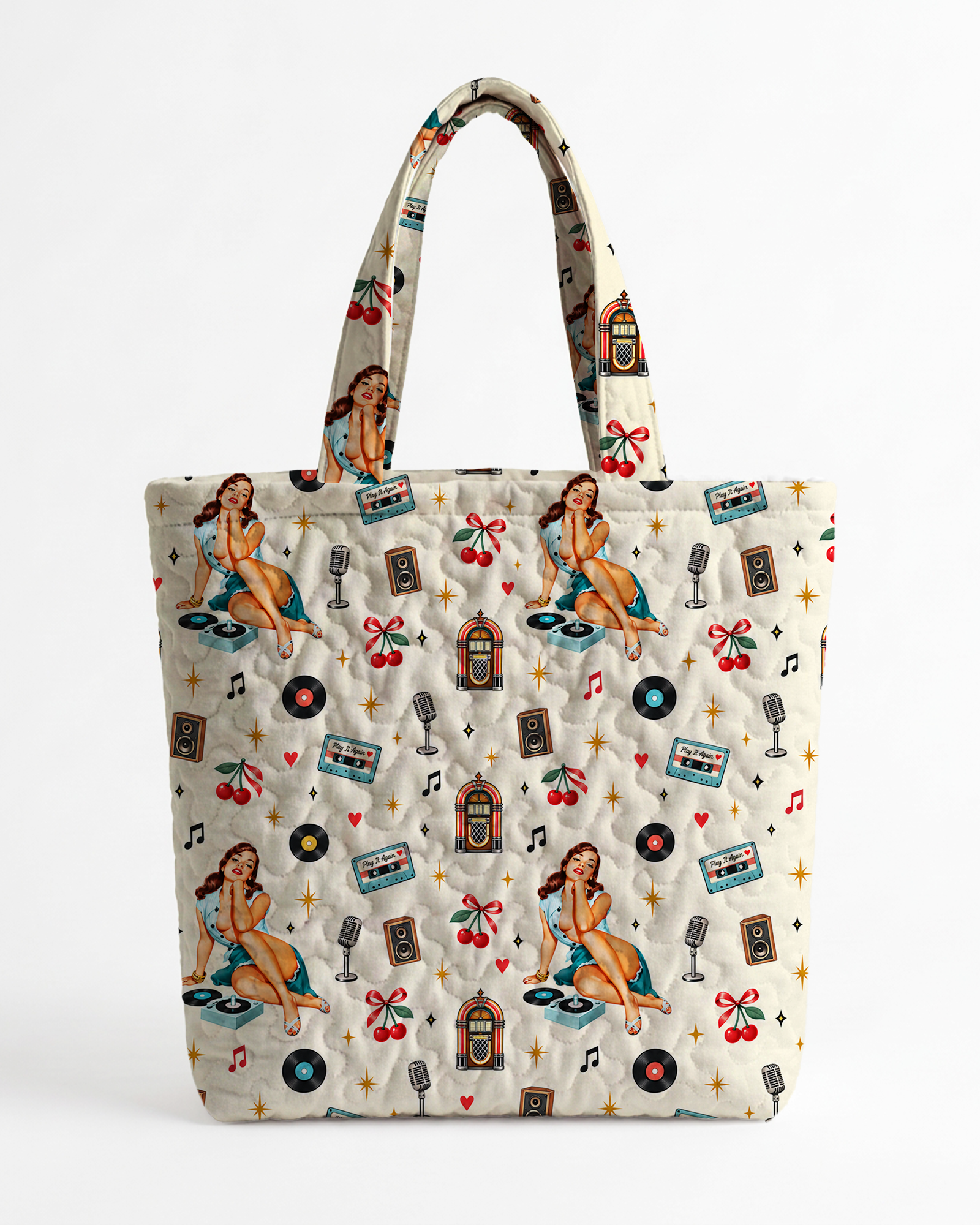 TheRetroTee Vinyl Record Party Tote Bag