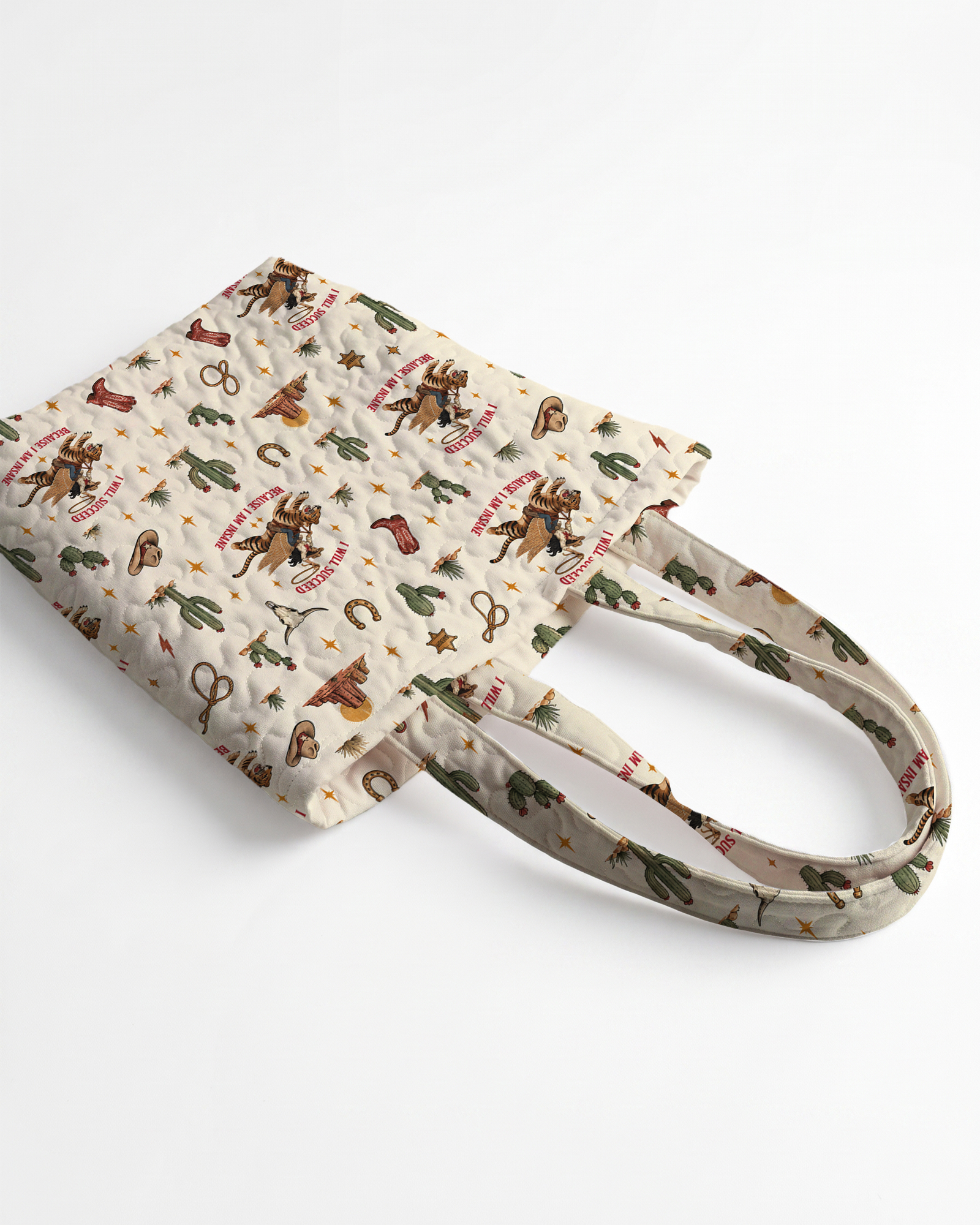 TheRetroTee Western Cowgirl Tote Bag