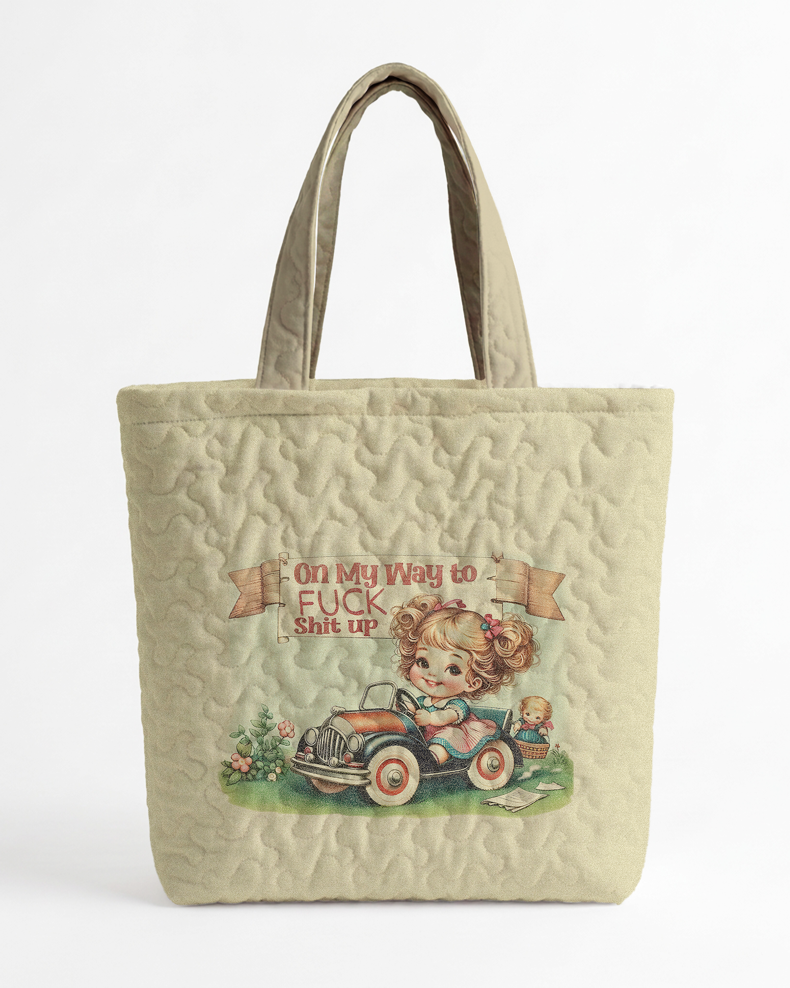 TheRetroTee On My Way To Fuck Shit Up Tote Bag