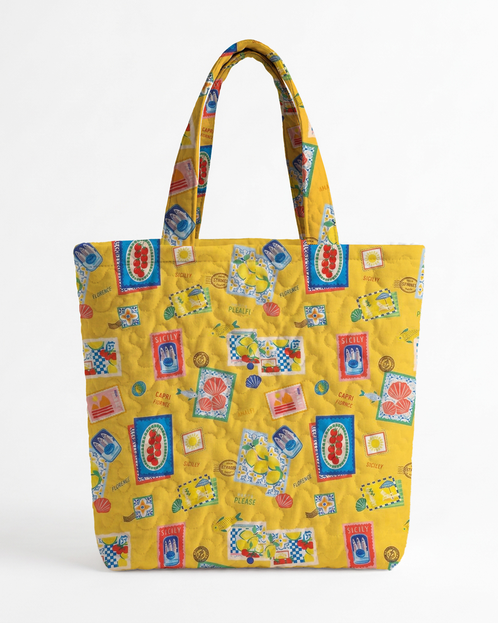 TheRetroTee Mediterranean Charm & Summer Sunshine Tote Bag