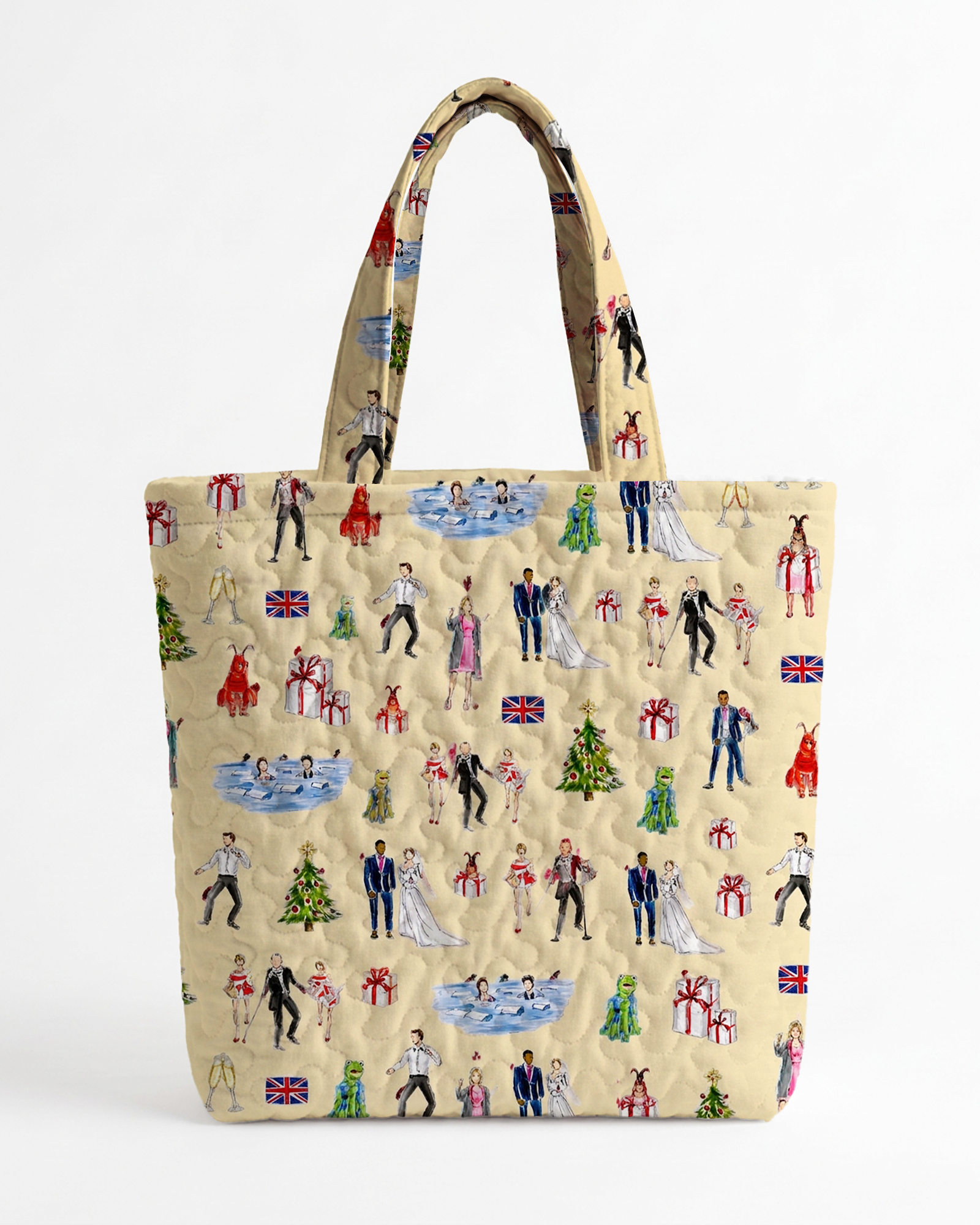 TheRetroTee Classic Christmas Holiday Tote Bag