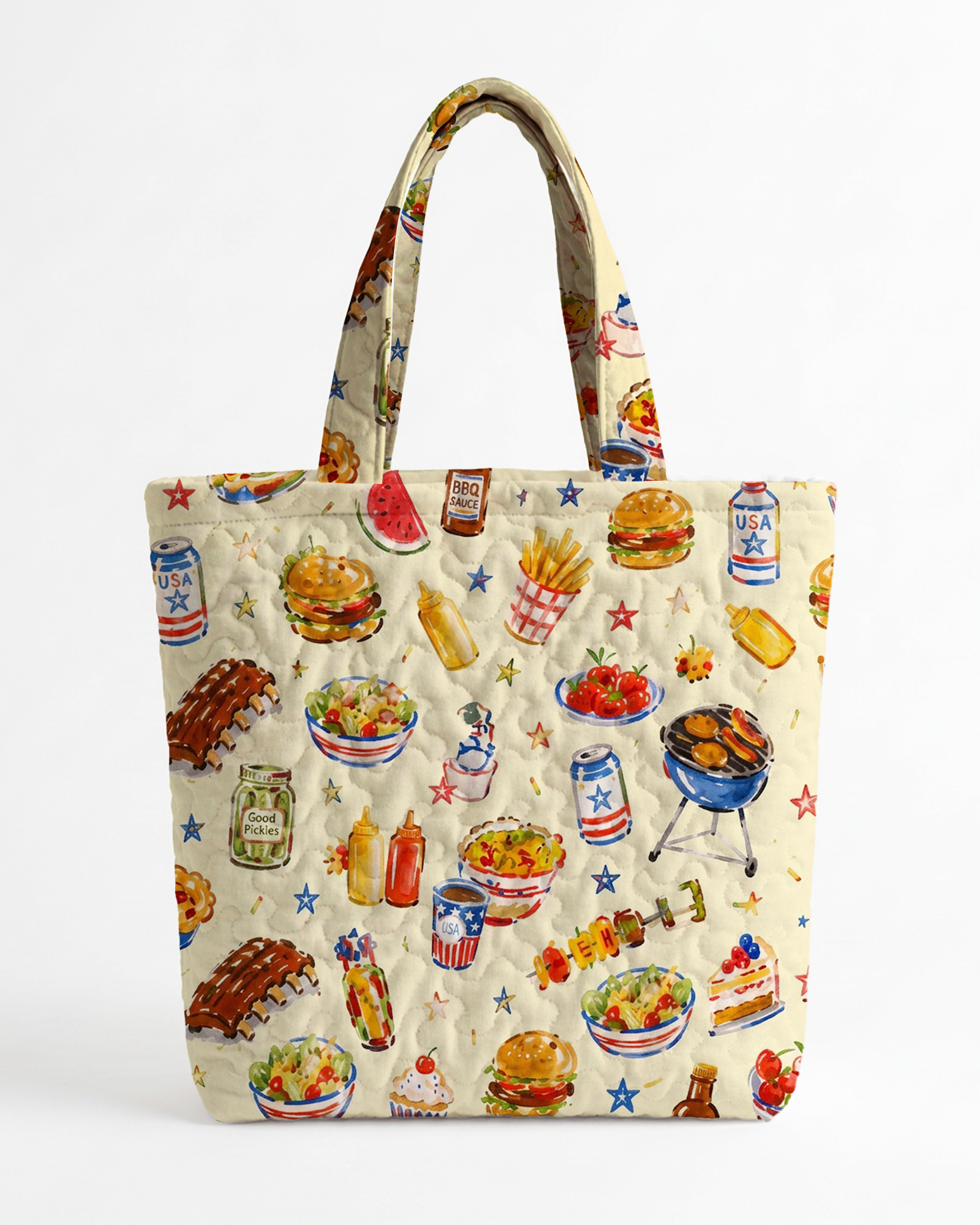 TheRetroTee Vintage American Picnic Tote Bag