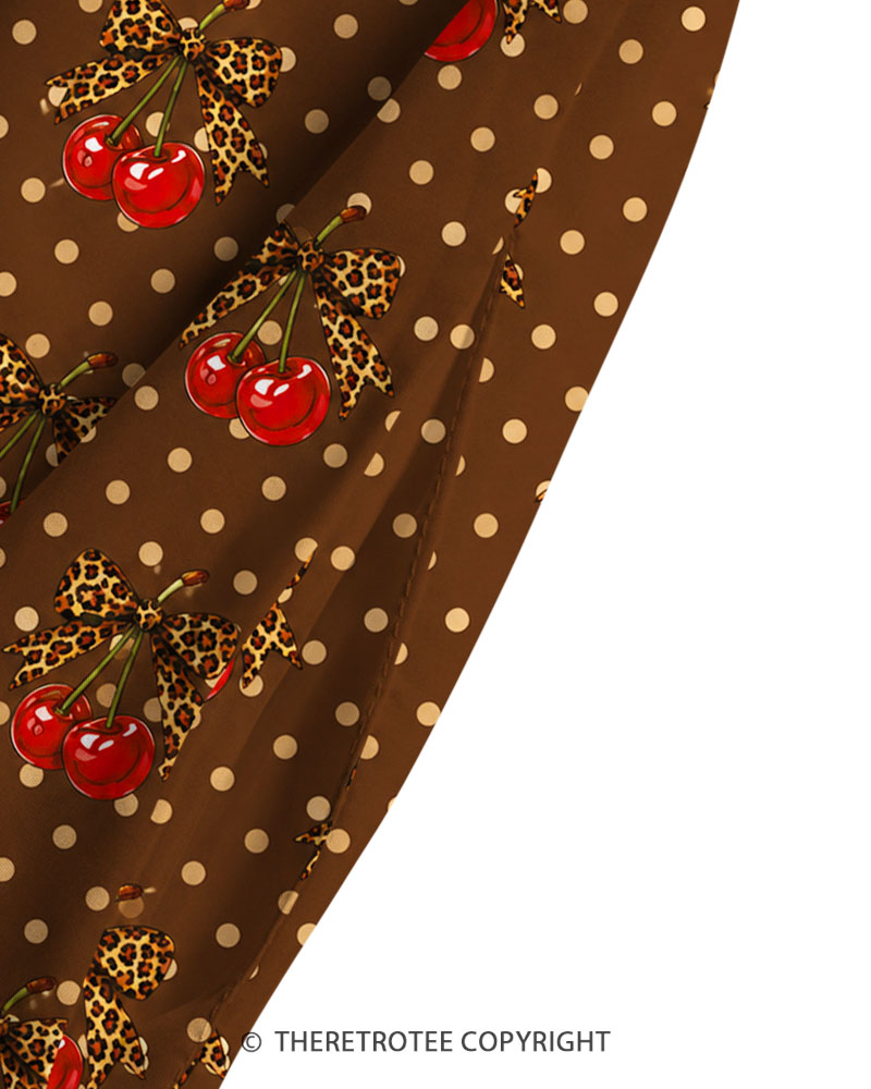 TheRetroTee Vintage Cherry Bow Maxi Dress