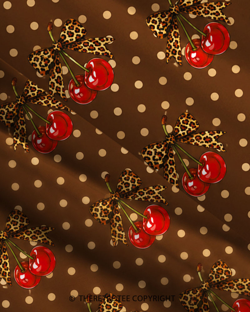 TheRetroTee Vintage Cherry Bow Maxi Dress