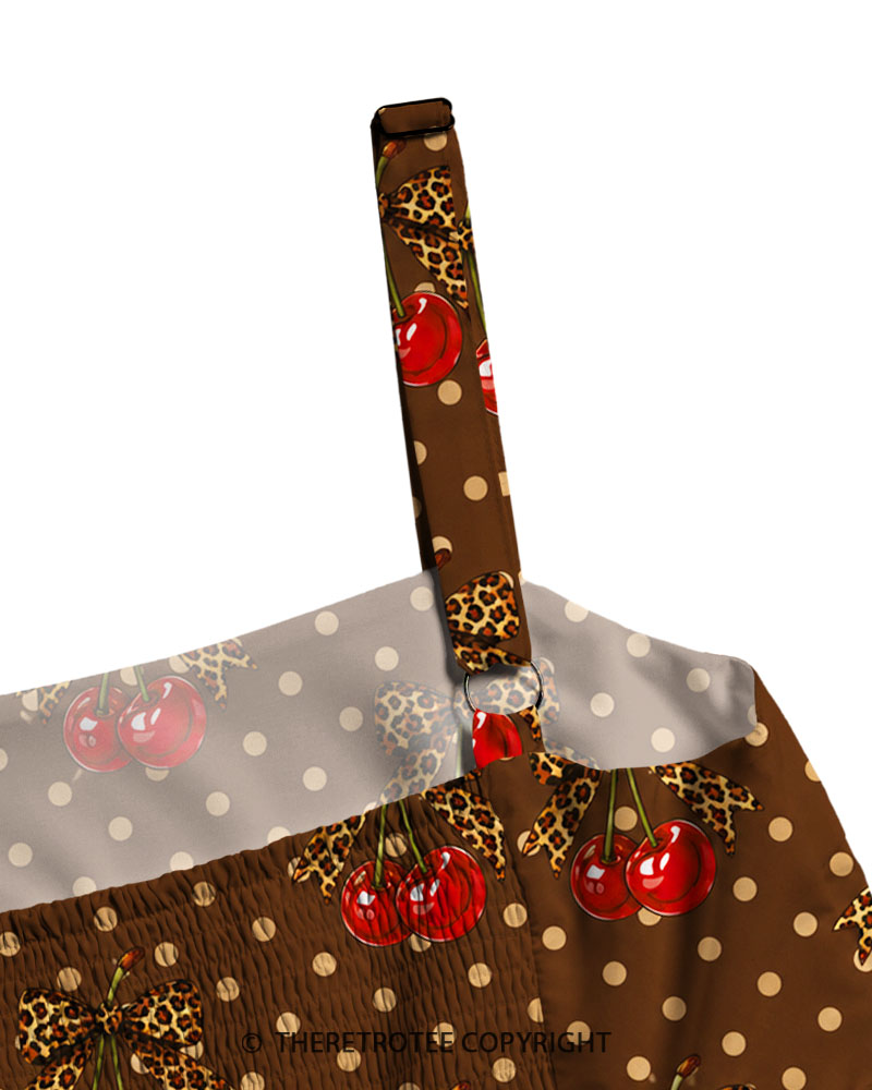 TheRetroTee Vintage Cherry Bow Maxi Dress