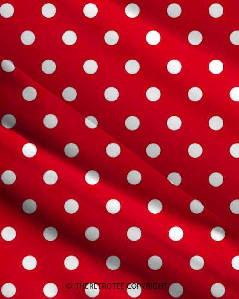TheRetroTee 1950s Vintage Red Polka Dot Rockabilly Strappy Maxi Dress