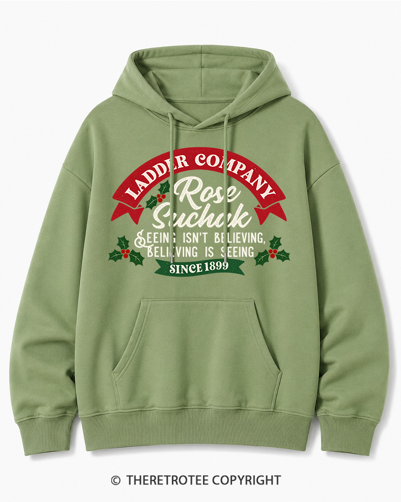 TheRetroTee Believing Is Seeing 1990s Christmas Cotton Hoodie
