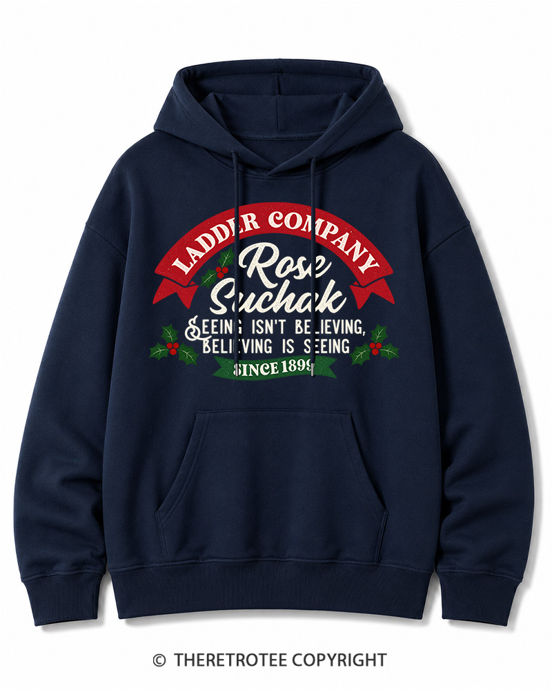 TheRetroTee Believing Is Seeing 1990s Christmas Cotton Hoodie