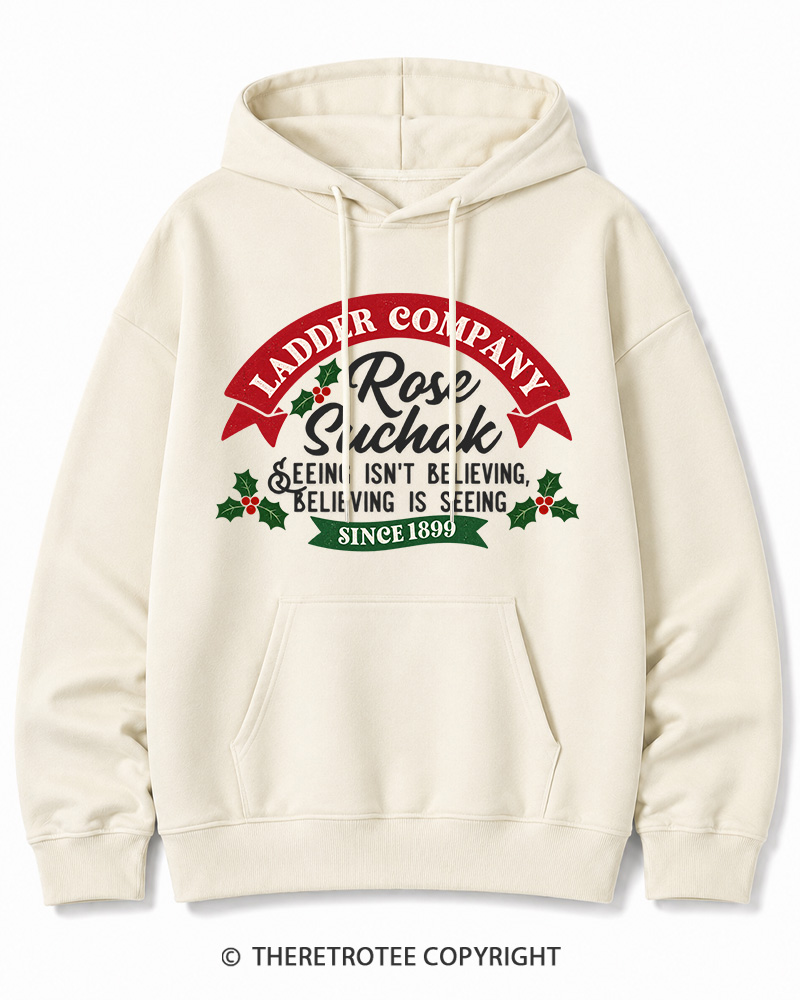 TheRetroTee Believing Is Seeing 1990s Christmas Cotton Hoodie