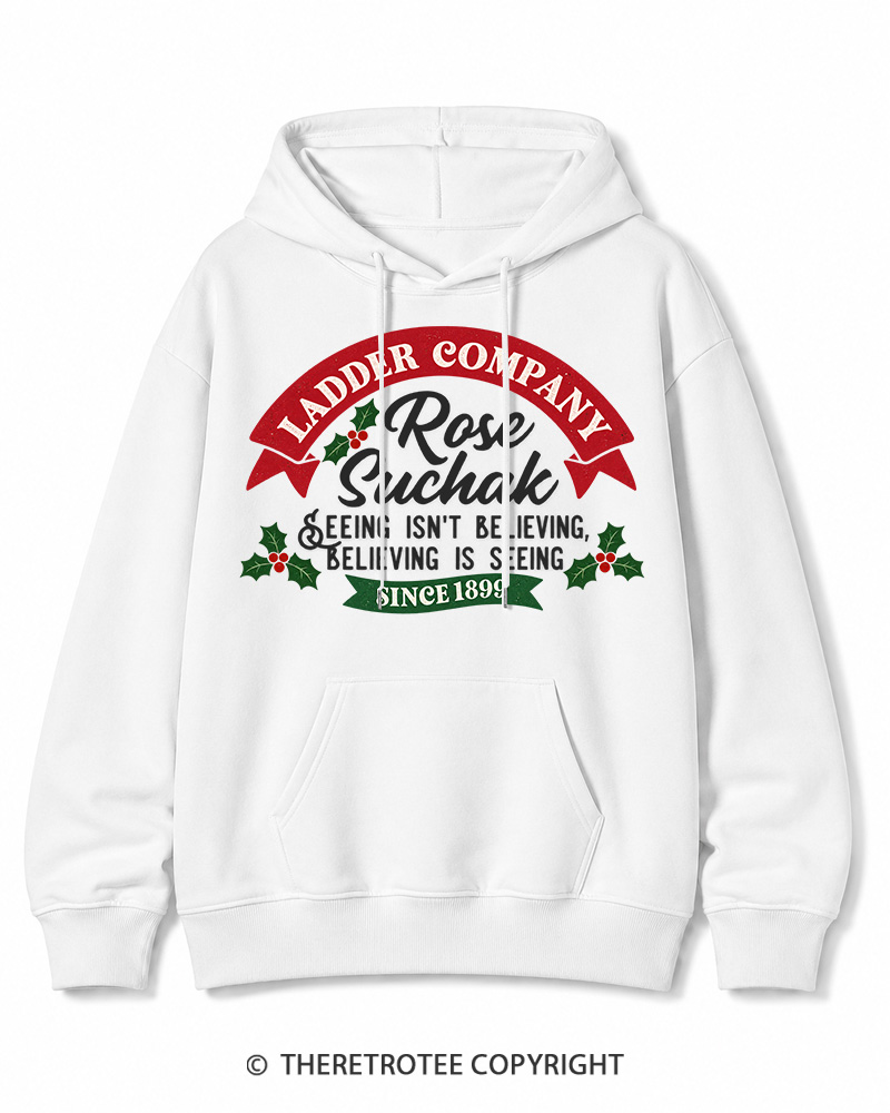 TheRetroTee Believing Is Seeing 1990s Christmas Cotton Hoodie