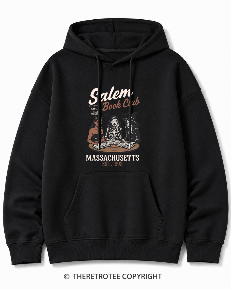 TheRetroTee All Witches Welcome Meets Monthly Vintage Halloween Cotton Hoodie