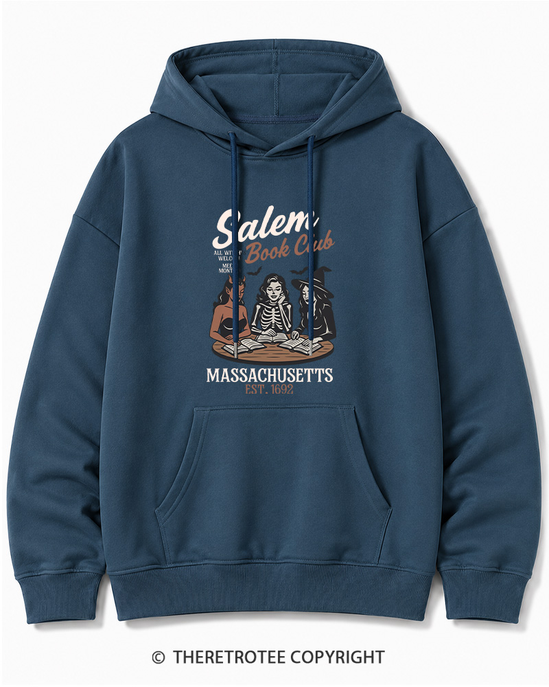 TheRetroTee All Witches Welcome Meets Monthly Vintage Halloween Cotton Hoodie