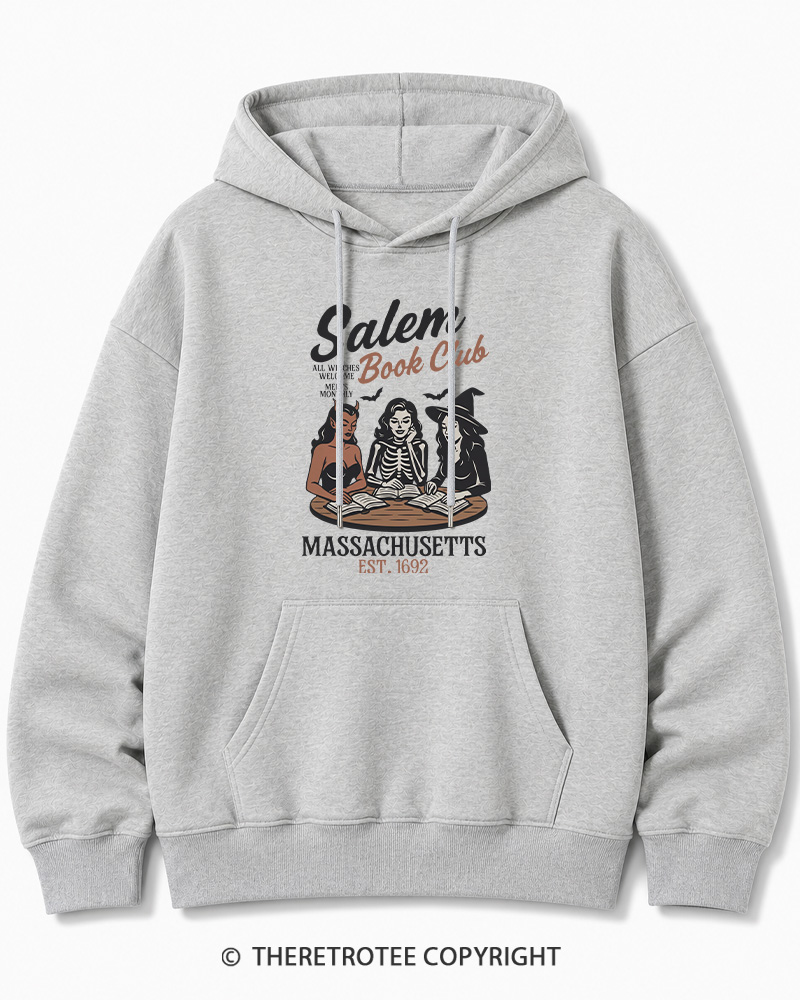 TheRetroTee All Witches Welcome Meets Monthly Vintage Halloween Cotton Hoodie