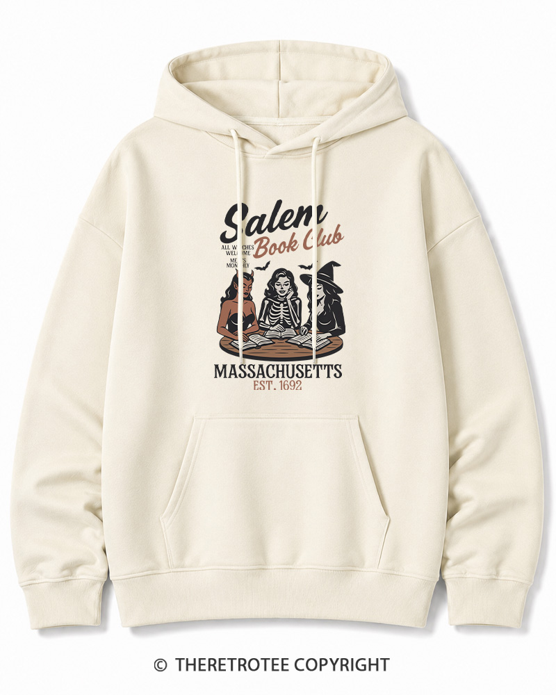 TheRetroTee All Witches Welcome Meets Monthly Vintage Halloween Cotton Hoodie