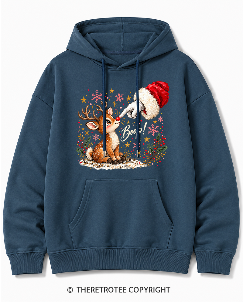 TheRetroTee Boop 1960s Christmas Cotton Hoodie