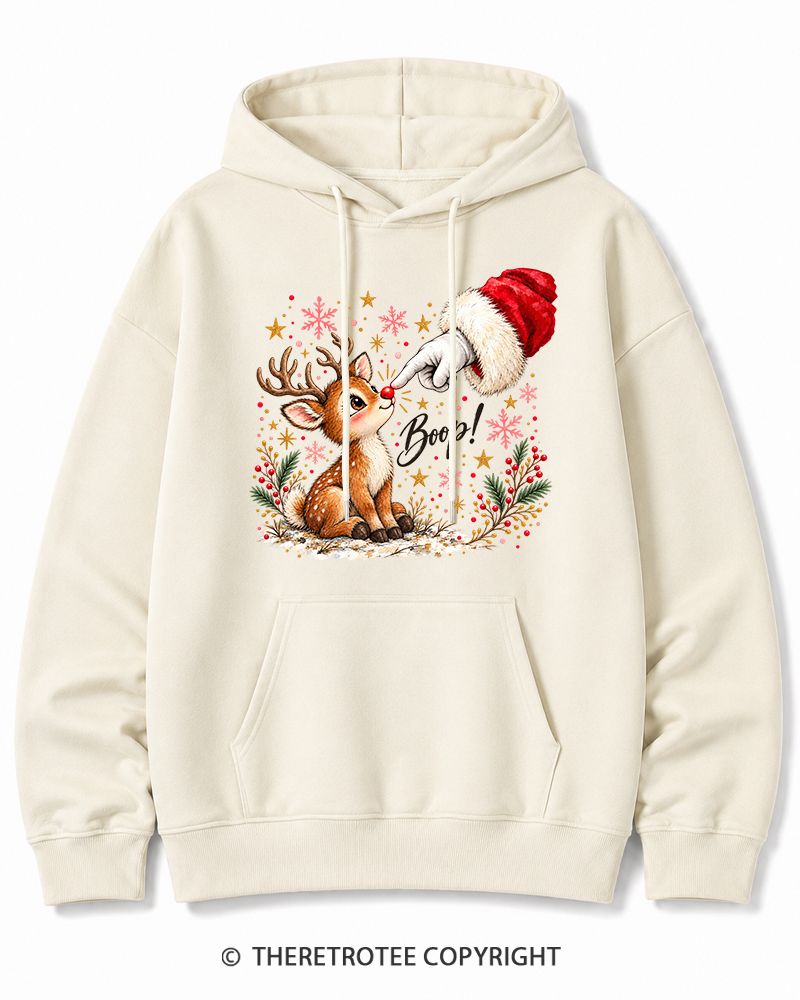 TheRetroTee Boop 1960s Christmas Cotton Hoodie