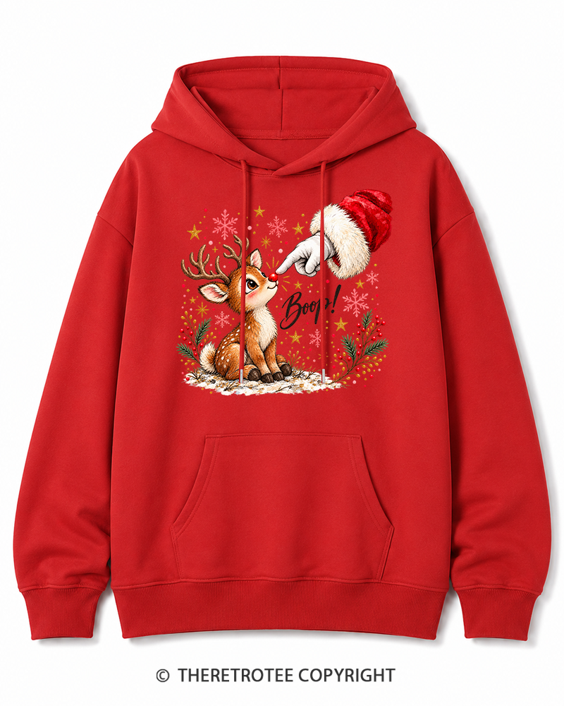 TheRetroTee Boop 1960s Christmas Cotton Hoodie