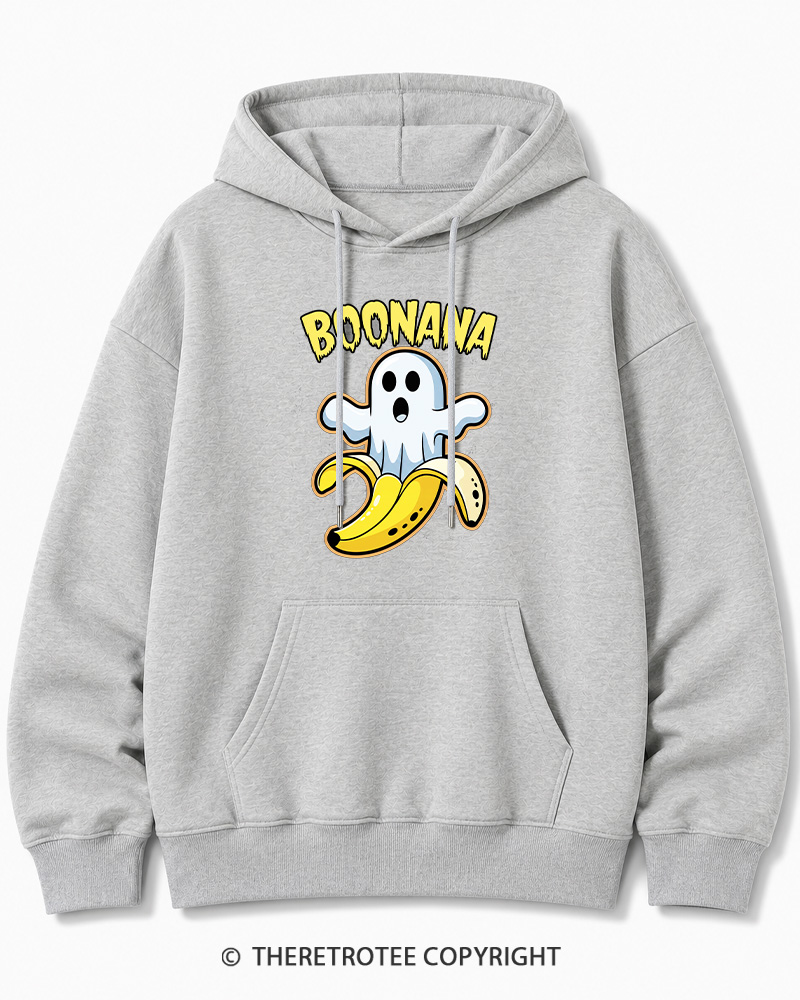 TheRetroTee Boo-p Ghost Dog Vintage Halloween Cotton Hoodie