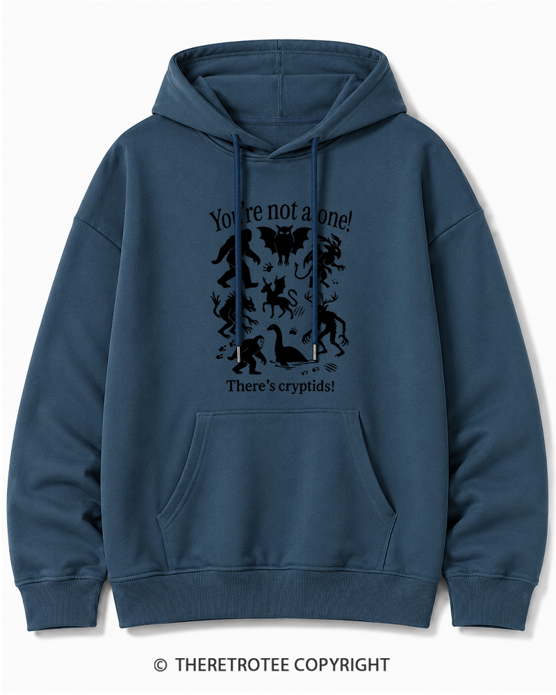 TheRetroTee Cryptid 1970s Halloween Cotton Hoodie