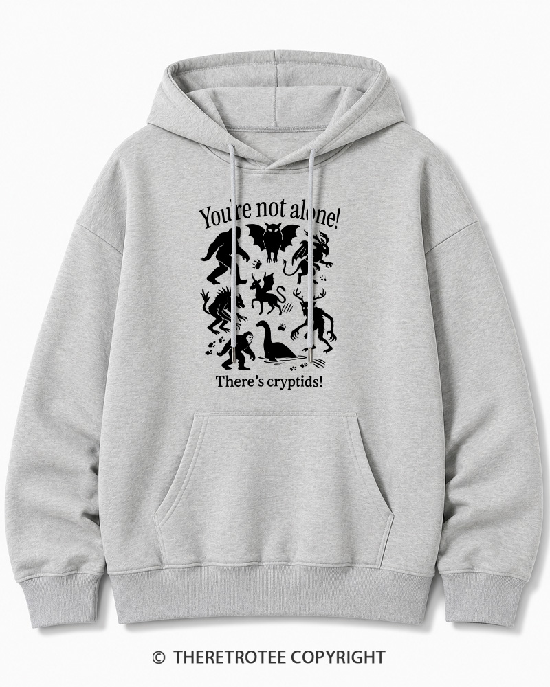 TheRetroTee Cryptid 1970s Halloween Cotton Hoodie